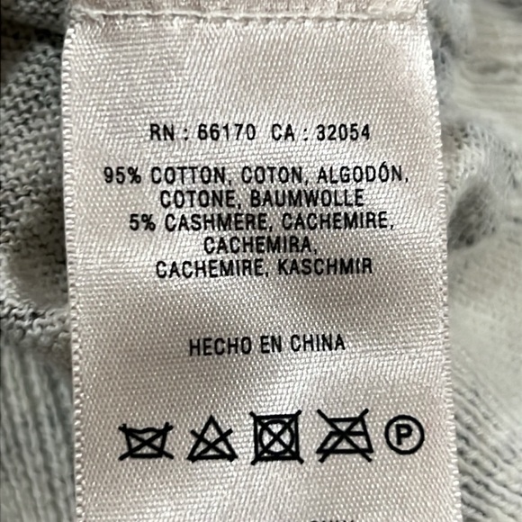 Anthropologie Charlie & Robin Cardigan XS Cashmere Blend Charmed Graphic Boho - Picture 7 of 8